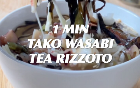 🍵 One-Minute Tako-Wasabi Tea Risotto 🐙✨