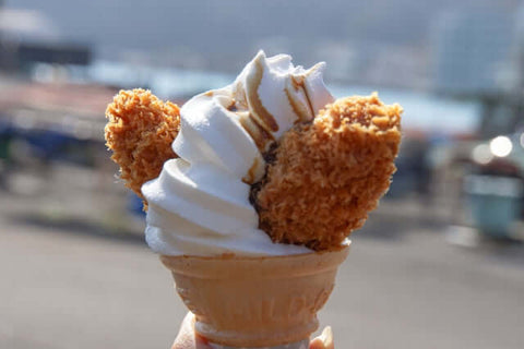 Eccentric Kaki Fry soft serve!