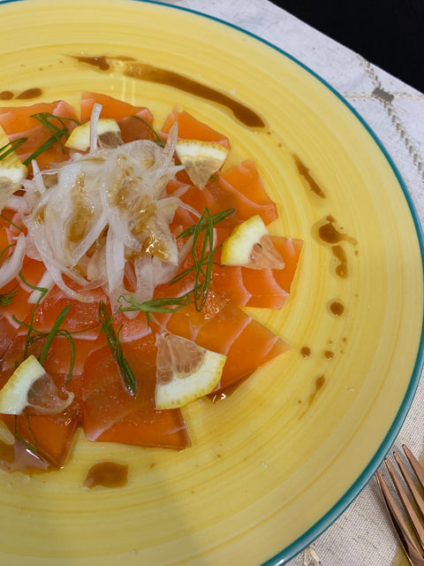 plantbased sashimi salmon