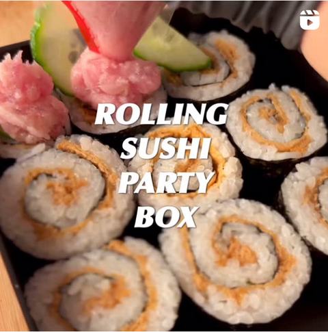 Rolling Sushi Party Box Recipe 🍣🎉