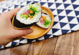 Sushi Burrito with Seaweed Salad